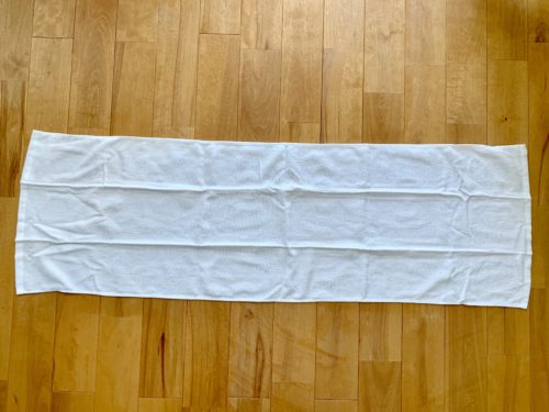横に長いMUJI 無印良品「オーガニックコットン・極薄手 巻いて結べる長タオル / オフ白」